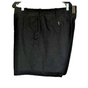 Mens Caraloha Bambu Navy Flat Front Cotton Blend Casual Shorts sz 40x7